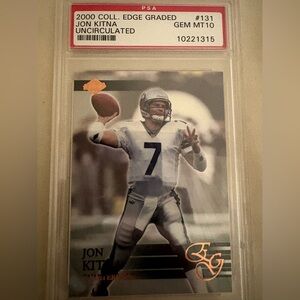 2000 Jon Kitna Graded Trading Card